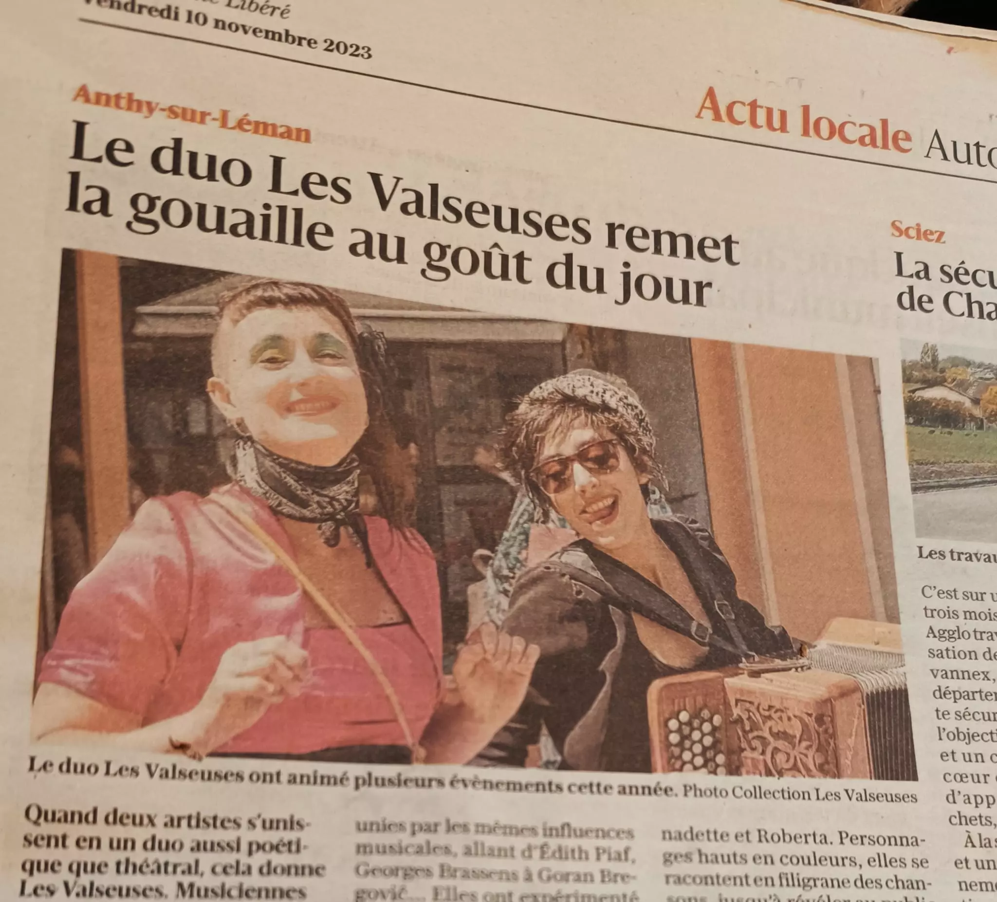 Les valseuses Journal